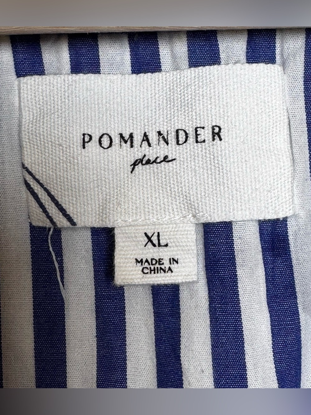 Pomander Place Tuckernuck XL Blue White Stripe Tiered Mini Dress Coastal Coverup - Picture 4 of 10